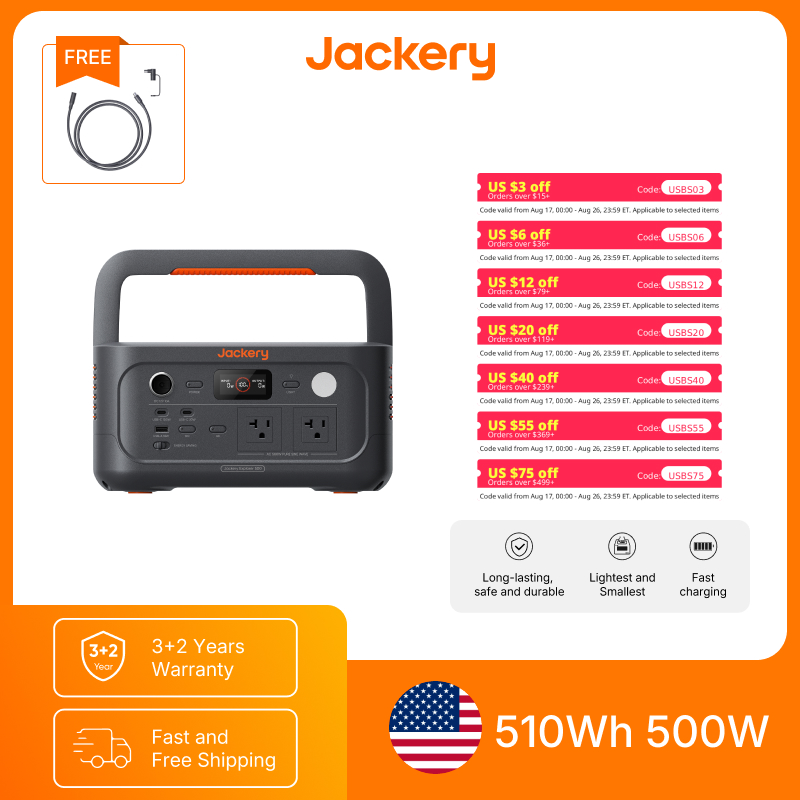 Power Outdoor Jackery - Jackery Portable Power Station Explorer 500