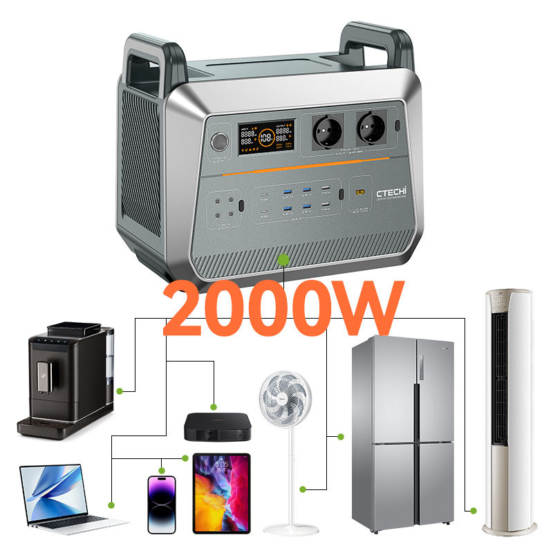 Outdoor Power Station - Household emergency power fast charging 2000W