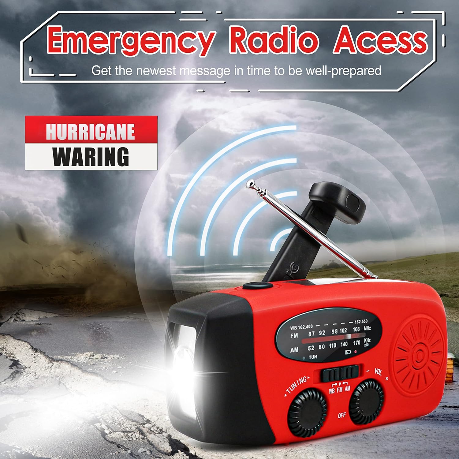 Outdoor Power Kit - Multifunctional Hand Cranked Generator Power Bank