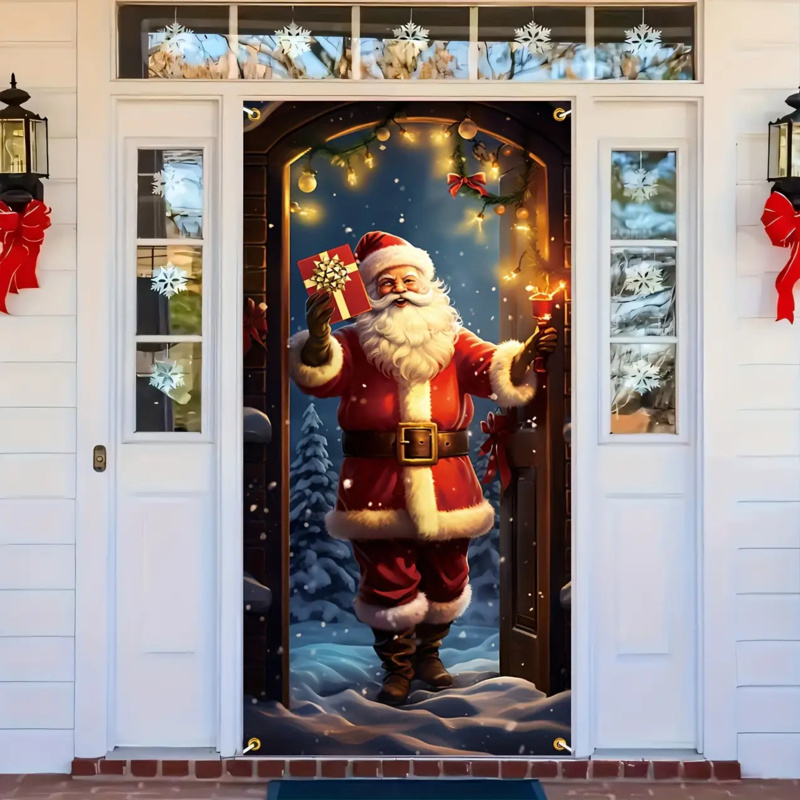 Outdoor Power For Wedding - 1pc 2D flat, festive Santa Claus