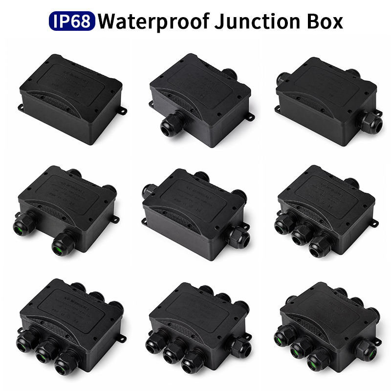 Outdoor Power Junction - IP68 Waterproof Junction Box 2-8 Way