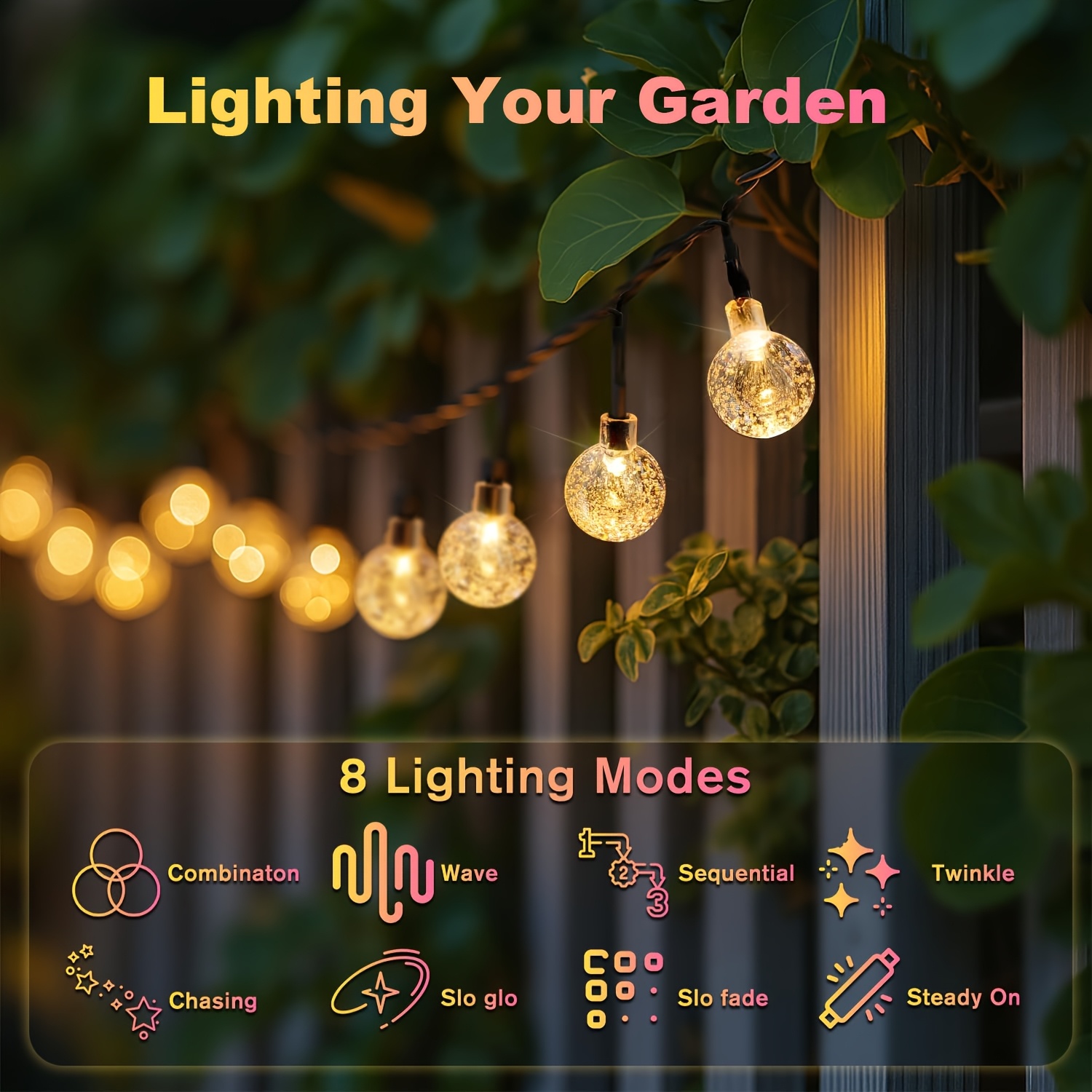 Solar String Lights Outdoor, S - Outdoor Power For Wedding recension och pris