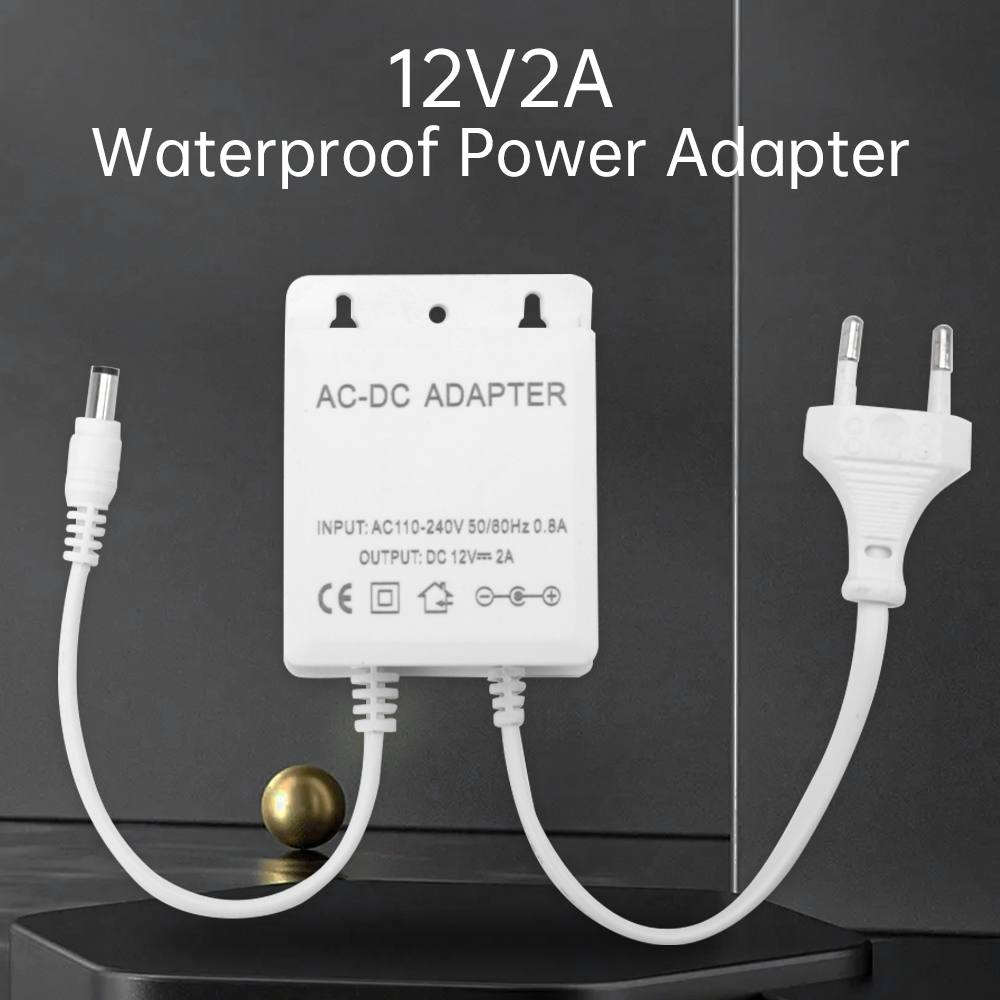 DC12V 2A EU Plug Adapter Secur - Outdoor Power Wire recension och pris