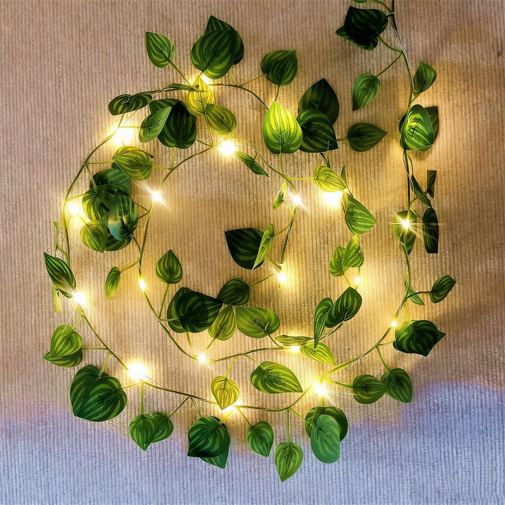 LED Green Rattan Leaf Fairy Li - Outdoor Power For Wedding recension och pris