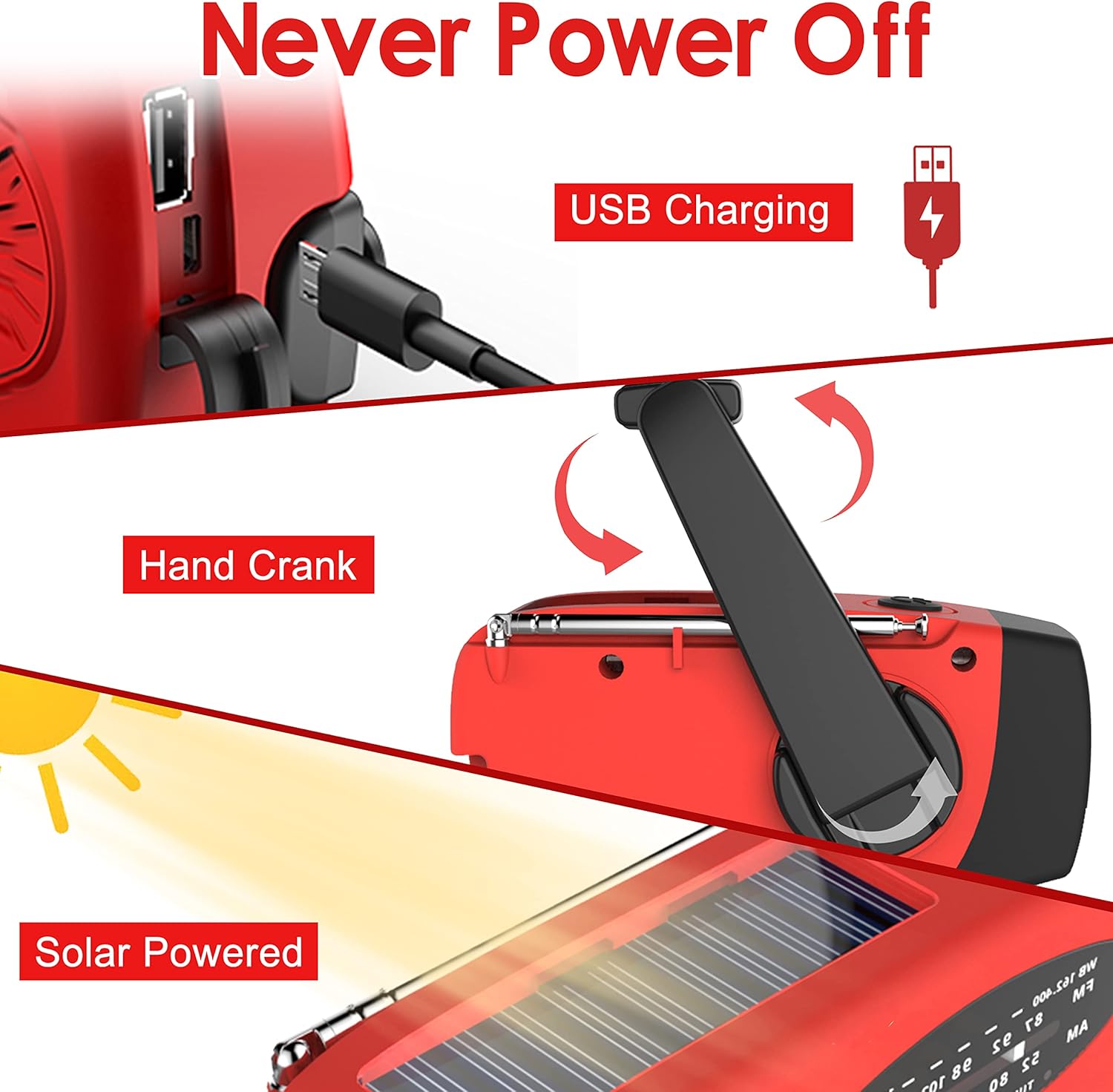 Multifunctional Hand Cranked G - Outdoor Power Kit recension och pris