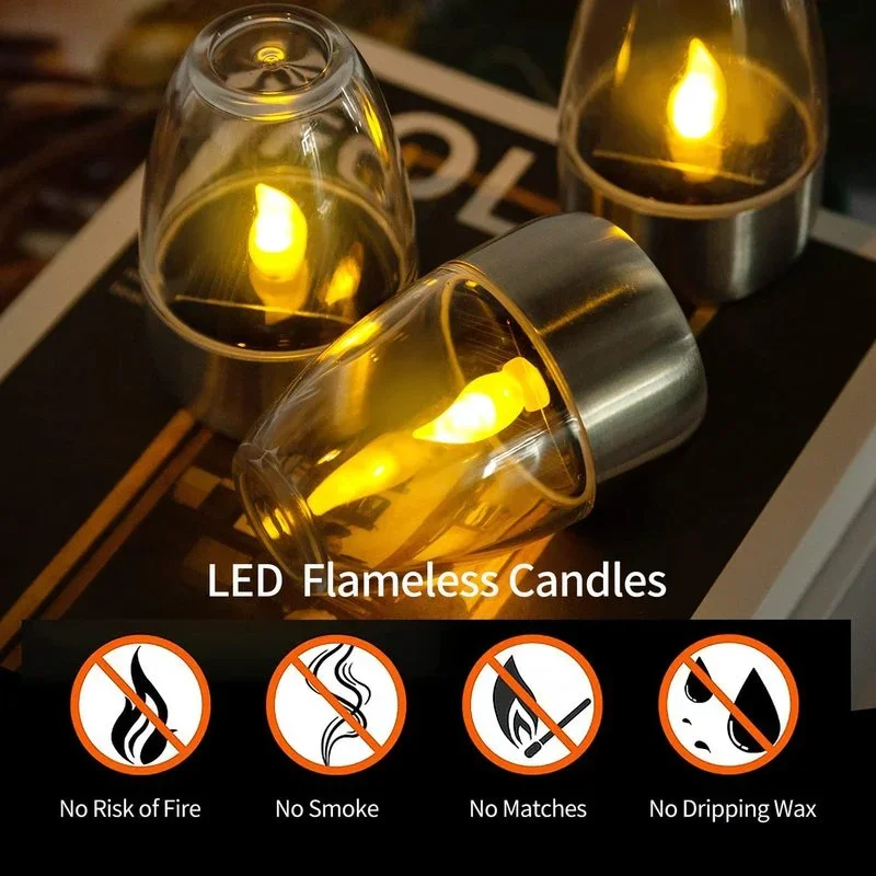 Solar Powered Flameless Candle - Outdoor Power For Wedding recension och pris