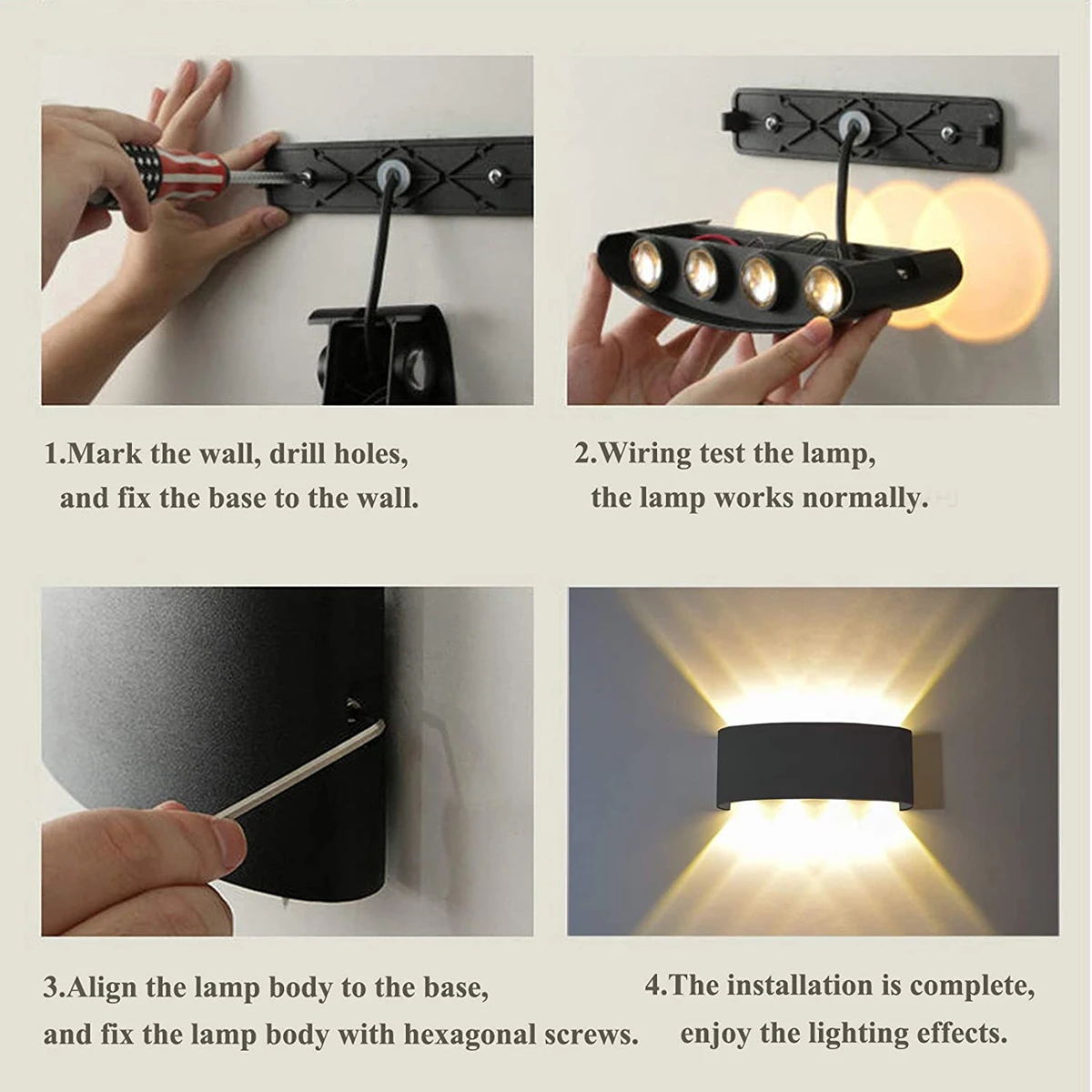 Aluminium LED Wall Lamp IP65 O - Outdoor Powerwall recension och pris