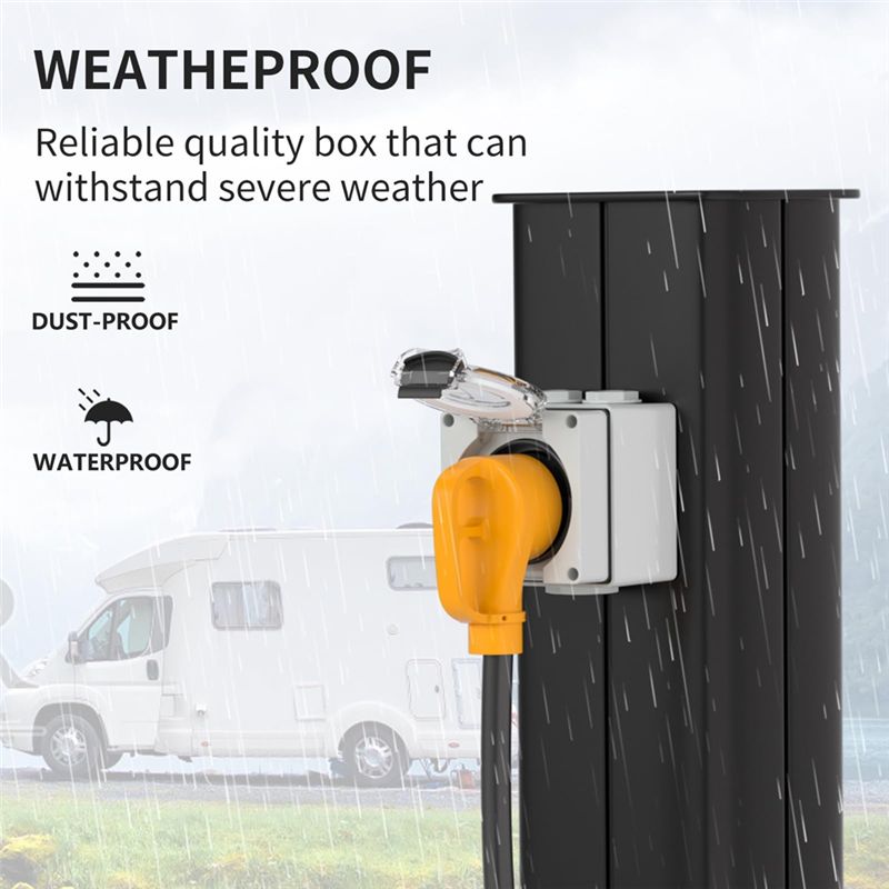 ABYP NEMA TT-30R 30Amp Power O - Outdoor Power Receptacle Box recension och pris