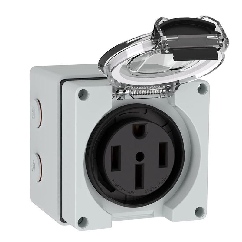 Y17A 6X 50Amp Power Outlet Box - Outdoor Power Receptacle Box recension och pris