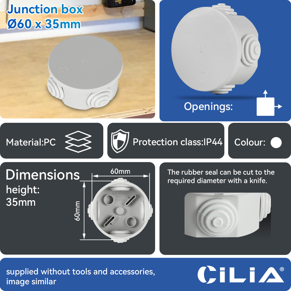 CILIA 1pc Waterproof Junction  - Outdoor Power Junction recension och pris