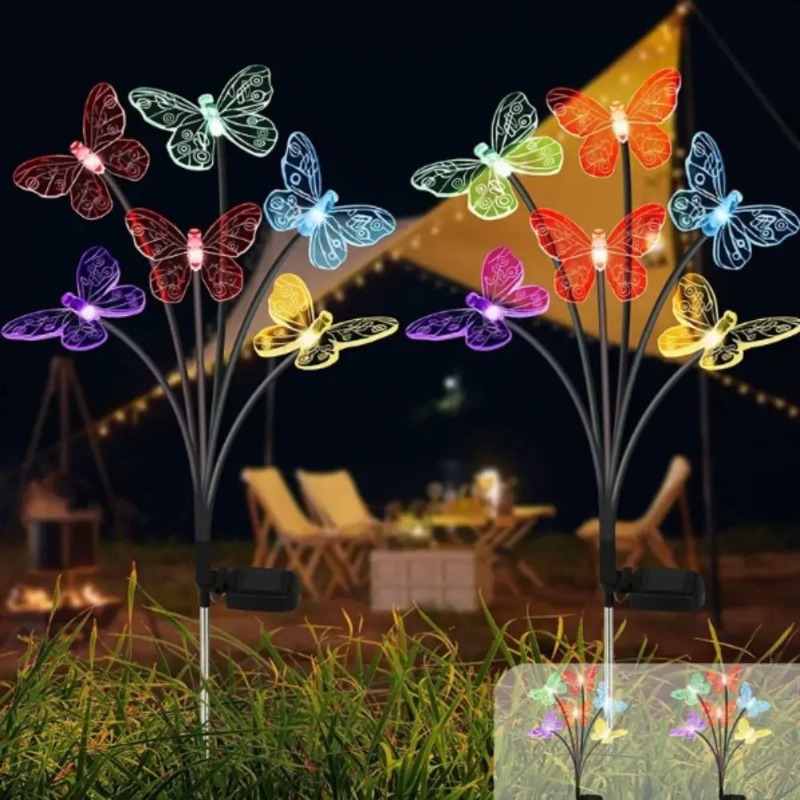 Solar Powered Butterfly Lights - Outdoor Power For Lights recension och pris