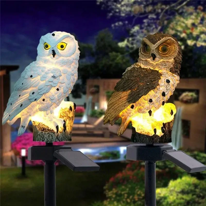 Solar Owl Statue Garden Light  - Outdoor Power Supply recension och pris