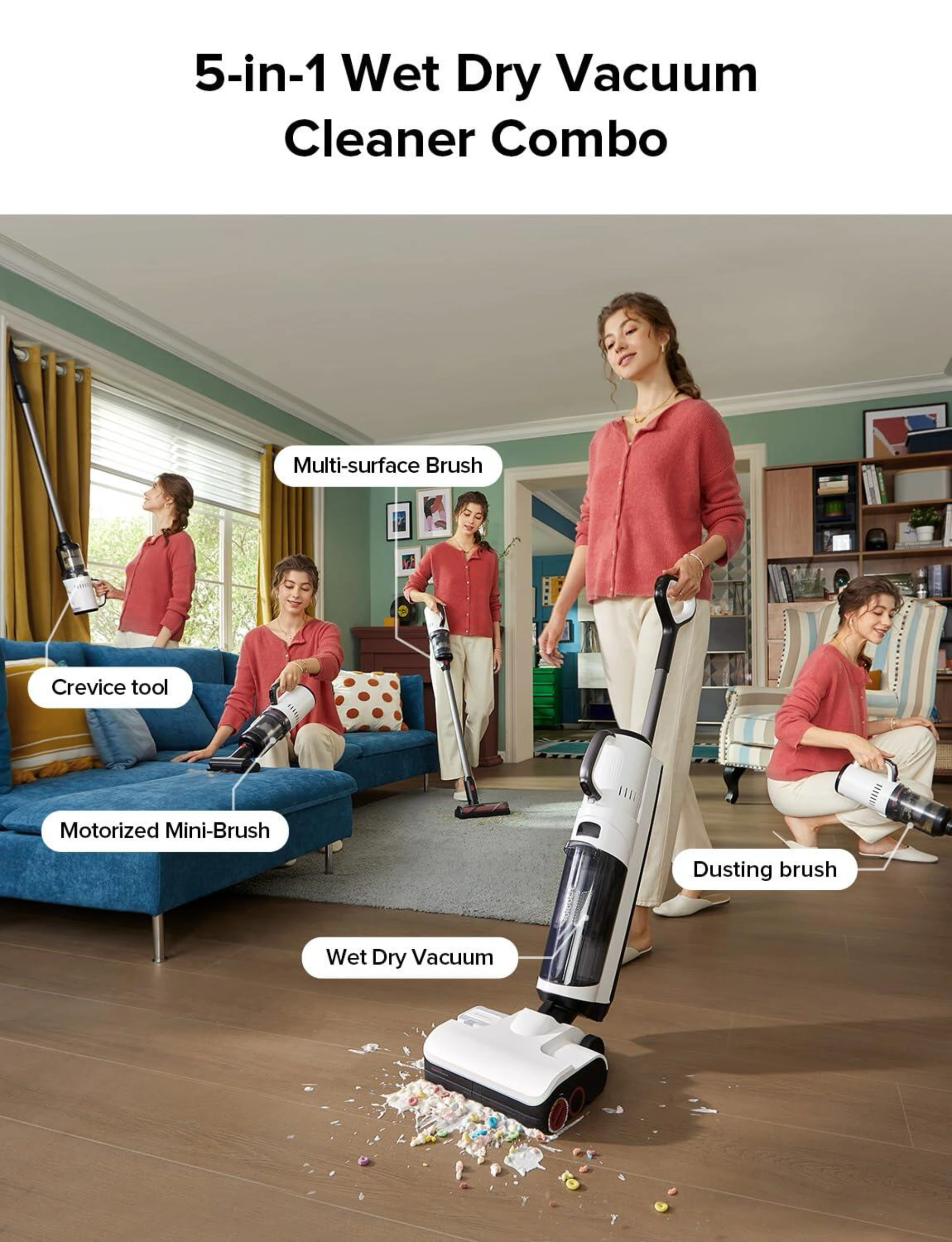 5-in-1 Powerful 17000Pa One St - Outdoor Power Mop recension och pris