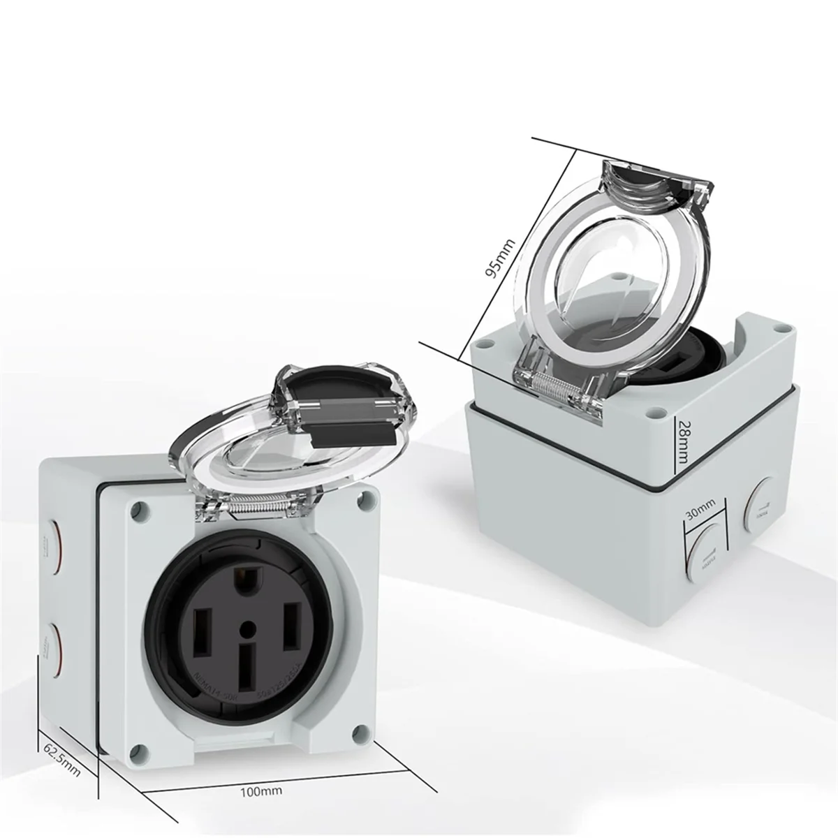 Power Outlet Box, 125/250Volt  - Outdoor Power Receptacle Box recension och pris