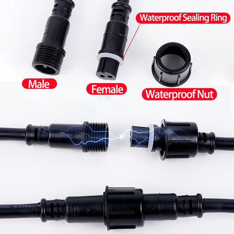 Waterproof Wire Connector Set  - Outdoor Power Wire recension och pris