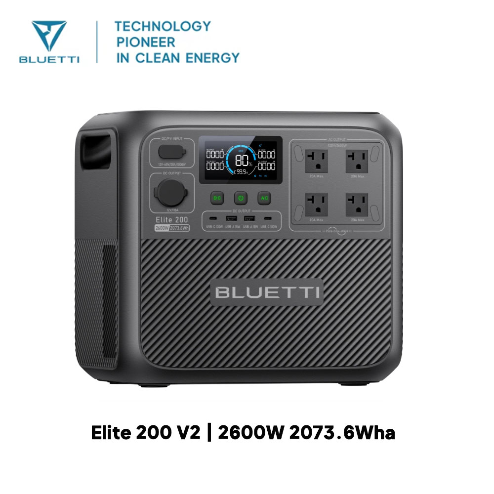 【Renew】BLUETTI Elite 200 V2 Po - Outdoor Powerwall recension och pris
