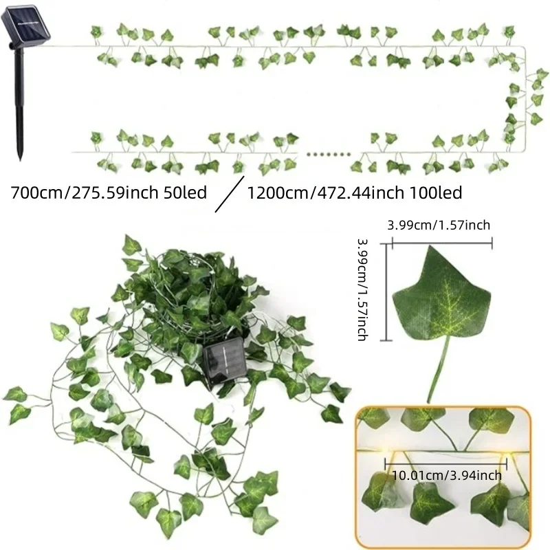 50/100 LED Solar Powered Artif - Outdoor Power For Wedding recension och pris