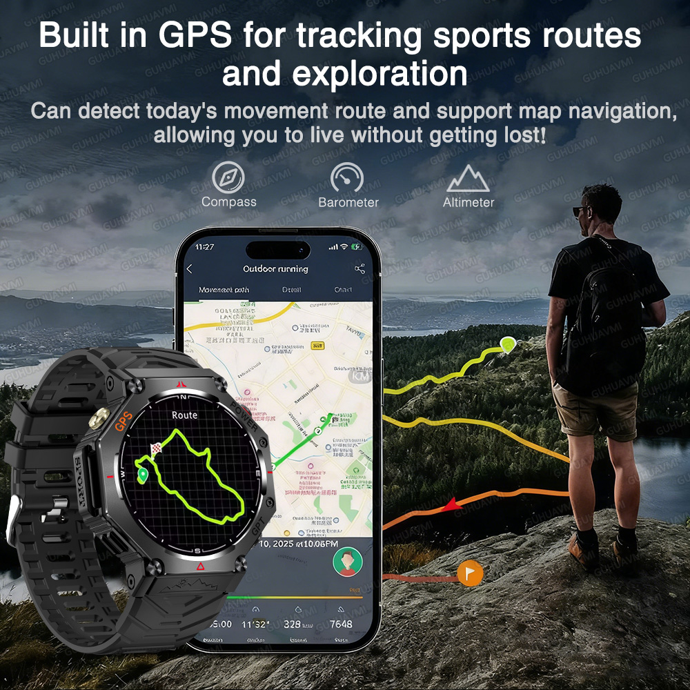 2025 New Outdoor GPS Smart Wat - Outdoor Power Meter Box recension och pris