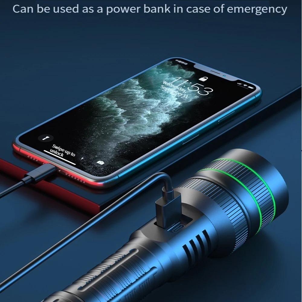 Powerful LED Flashlight Zoomab - Outdoor Power For Lights recension och pris